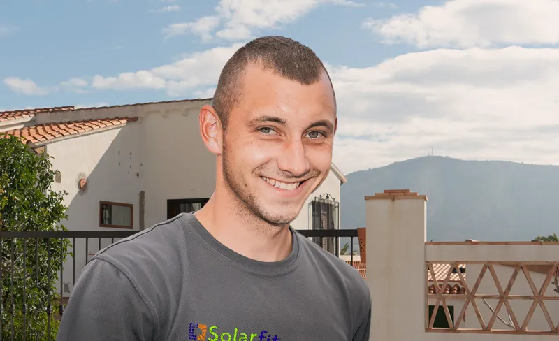 Portret van een installateur van Solarfit